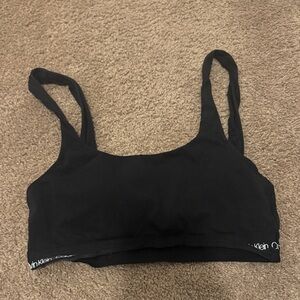 Calvin Klein Black Scoop Neck Bralette